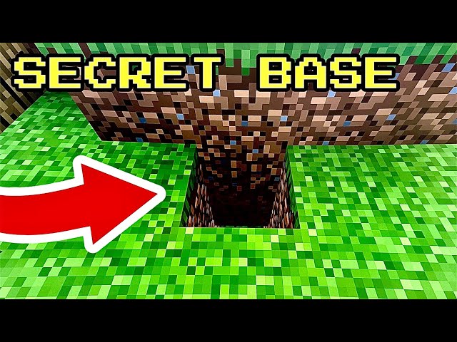 Minecraft Tutorial: How To Build A Easy Secret Base!