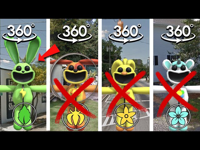 FIND SMILING Hoppy Hopscotch | Hopscotch DogDay Chicken Craftycorn Finding Challenge 360° VR Video