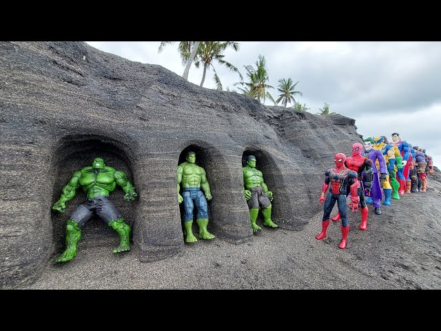 AVENGERS SUPERHEROES, HULK CARTOON VS MARVEL'S SPIDER-MAN 2, THANOS VS SUPERMAN, AQUAMAN VS IRONMAN