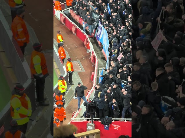 #emirates stewards manning the pitch #arsenal #dinamozagreb #premierleague #football #viralvideo