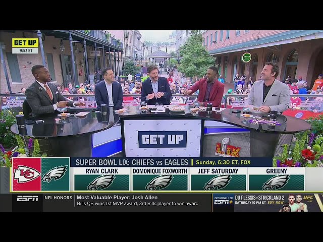 GET UP | 100% ESPN Crew make shocking prediction: Eagles will beat Chiefs in Super Bowl LIX