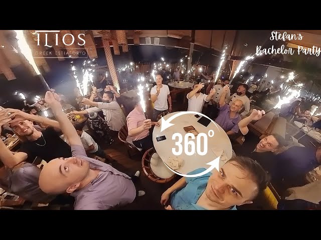 🌟6K 360 Video🌟Ilios Greek Restaurant - Cancun Mexico | Stefan Bachelor Party 360-Degree View VR Tour