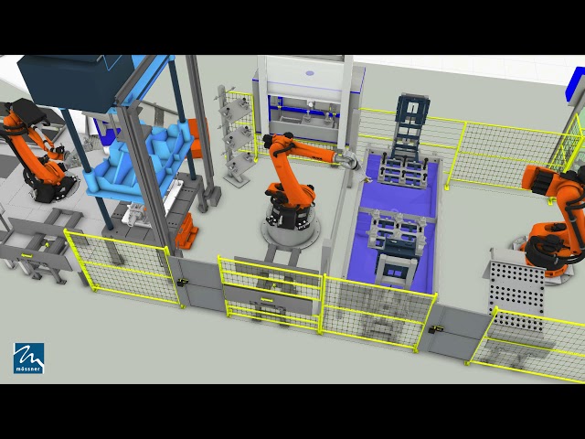 LPDC Automatisierung Niederdruck Gießlinie für Fahrwerksteile- Mössner