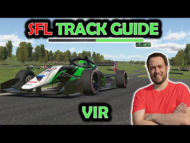 iRacing Track Guide VIR- Super Formula Lights SFL - Wet & Dry