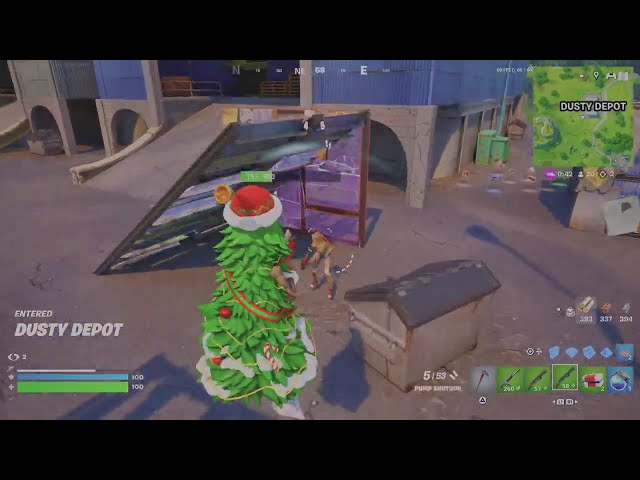 Green only challenge in fortnite