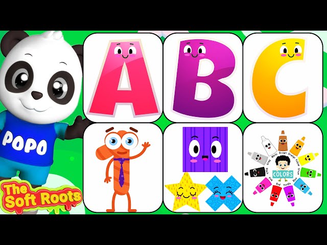 Learn ABC Phonics Shapes Numbers Colors | Preschool Learning Videos For 3 Year Olds | #kidsvideos