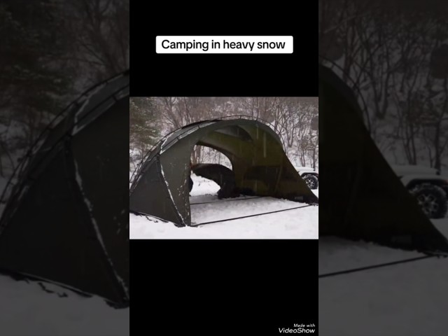 Solo camping in the heavy rain #camp #camping #camper #fypシ゚viral #rain #campinglife #cookin