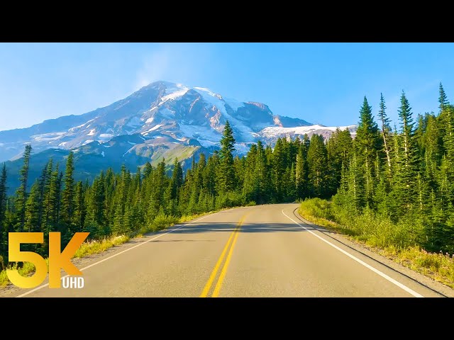 5K Roads of Mount Rainier Area - 7 HRS Scenic Drive through Mountain Scenery with Real Sounds