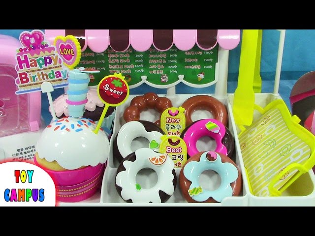 Cute Cupcakes & Donuts Toy Oven Bakery Playset | 콩순이 부프러 빵가게 | cream shop 뽀로로 ToysReview ToyCampus