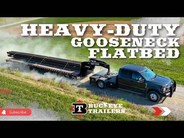 Heavy-Duty Gooseneck Flatbed Trailer