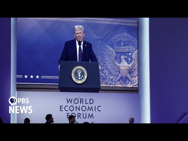 WATCH: Trump promises tax cuts and threatens tariffs at meeting of global elite in Davos