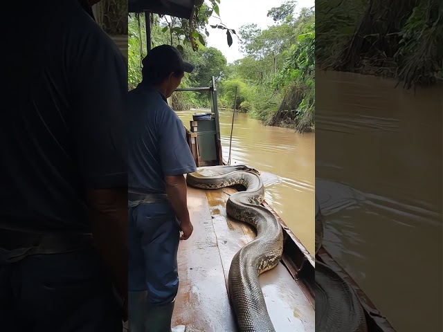 Anaconda in the Amazon River#Wild Giant Snake#Amazon River#Wild Anaconda#Giant Snake Predation