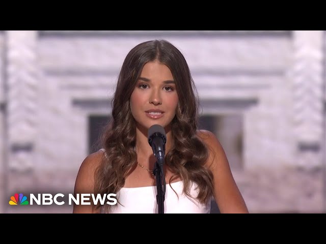 'He's just a normal grandpa': Trump's granddaughter takes stage at RNC