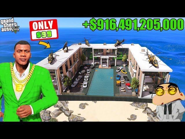 SHINCHAN & FRANKLIN BECOME RICHEST PESON ll EVERYTHING IS FREE IN GTA5! Varunthegamer