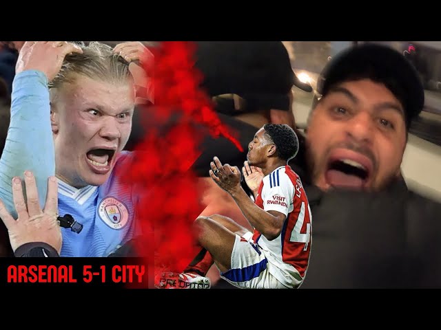 ARSENAL 5-1 MAN CITY, PREMIER LEAGUE MATCHDAY VLOG | HAALAND STAY HUMBLE, EH!?