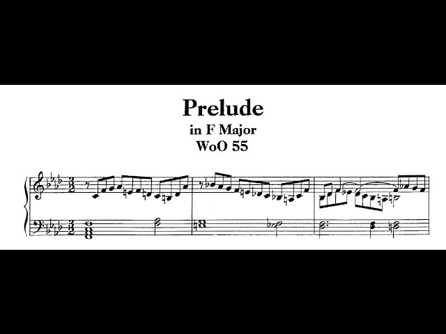 Beethoven - Prelude in f minor Woo 55