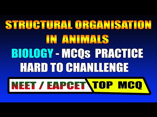 Neet Biology Exam Prep: 30 Animal Structural Org. Mcqs