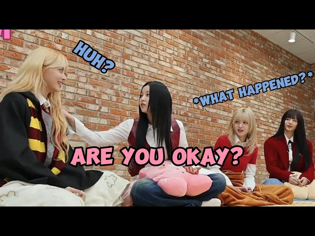 NMIXX KYUJIN was worried about what happened to EUNCHAE (ft. LILY & SULLYOON) 😱🐱🦌🐻