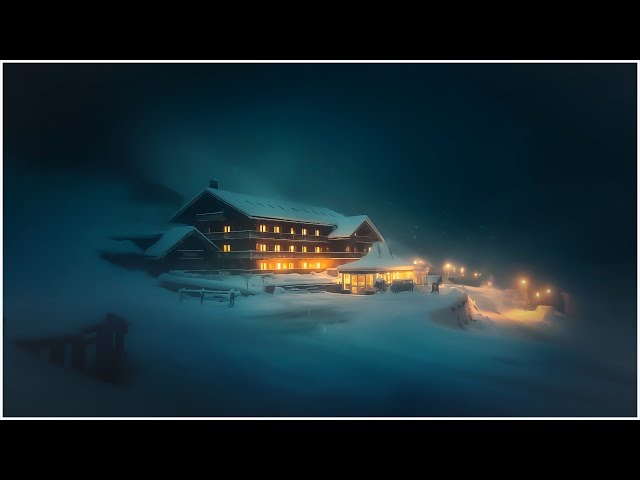 Arctic Snow Squalls & Winter Storm in Freezing Mountaints┇Blizzard Ambience & Wind Sounds┇Snowfall