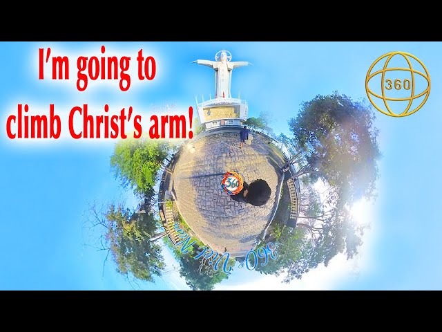 Panoramic 360-degree view of the coastal city from Christ's arm. Episode 1. Subtitles 78 languages