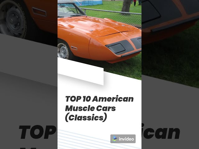 🔥Top 10 American Muscle Cars. Best classic muscle cars compilation 🔥#Shorts