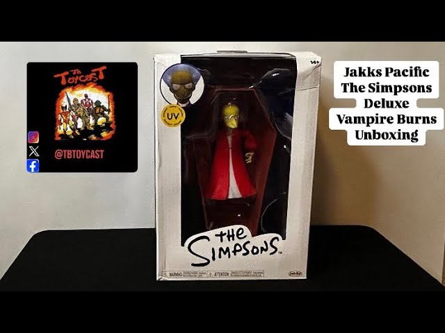 Jakks Pacific The Simpsons Deluxe Vampire Burns Unboxing