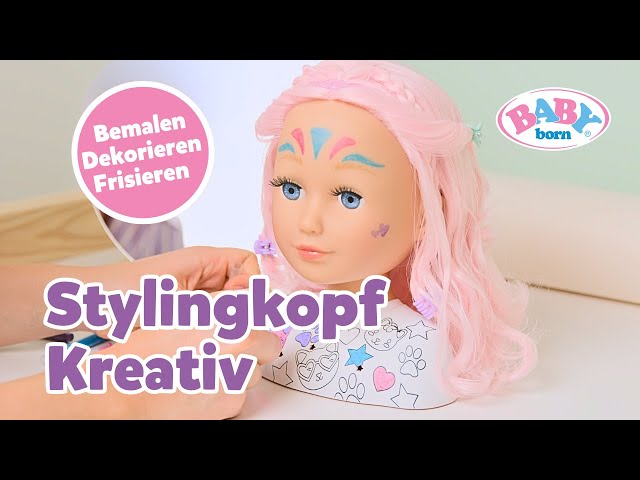 🎀✨ Malen, Dekorieren & Frisieren mit dem BABY born Stylingkopf Kreativ | BABY born