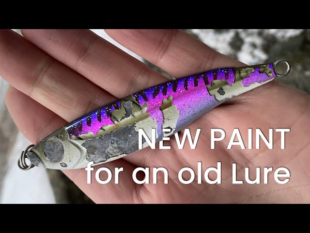 DIY AIRBRUSHING FISHING LURE - painting an old jig