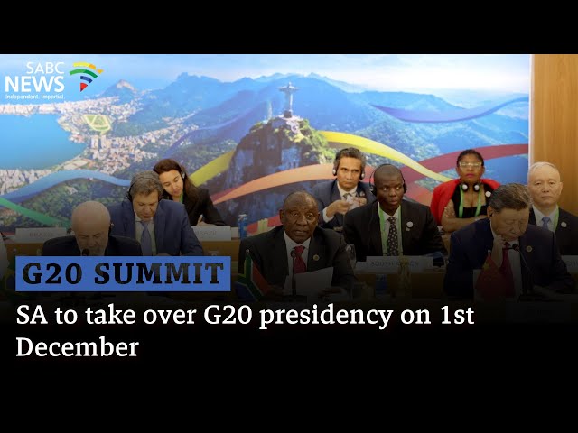 G20 Summit | SA to take over G20 presidency on 1st December