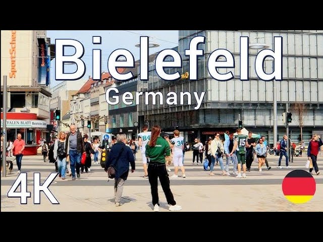 Bielefeld, Germany walking tour 4K 60fps