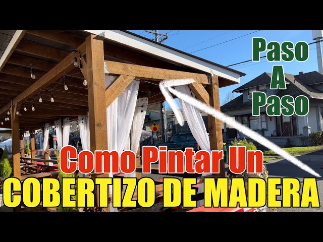 Como Pintar Un Cobertizo de Madera Paso A Paso Con Pintura Moderna Exterior y Barniz Con Sellador