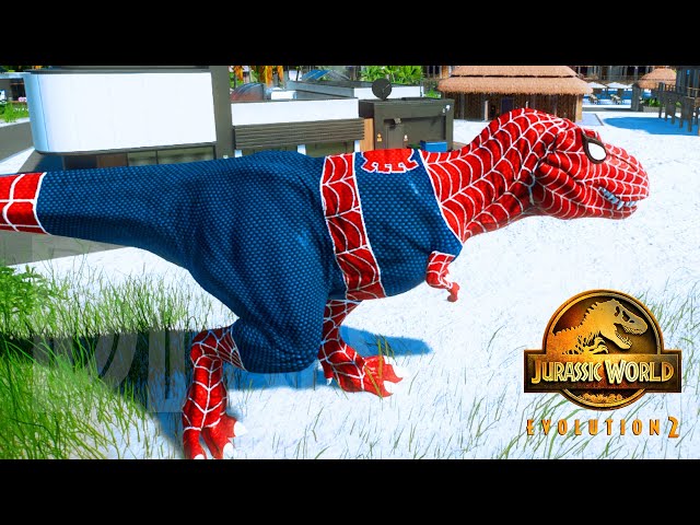 Superhero Dinosaurs roaming in Jurassic World Evolution 2 Game #shorts