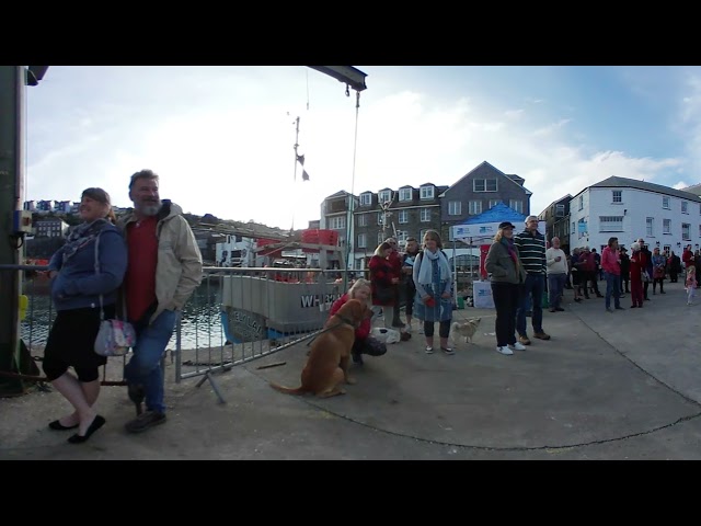 Coastal Belles at Mevagissey Sea Shanty Festival October 2021