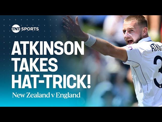 Gus Atkinson takes INCREDIBLE Hat-Trick! 🔥 | New Zealand vs England 2nd Test (Day 2) 🏏