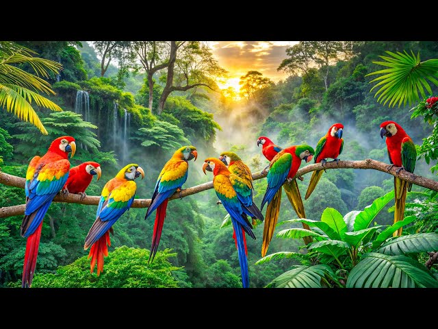 Bird Garden | Colorful Birds | Beautiful Nature, Soothing Bird Songs | Relaxing and Healing Sounds