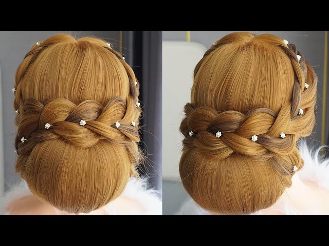 Low Bun Hairstyle For Wedding | Bridal Hairstyle Tutorial