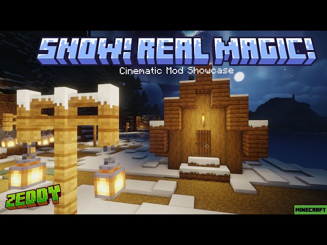 Realistic Snow Effects in Minecraft: Snow! Real Magic! Cinematic Mod Showcase [up to 1.21.1]