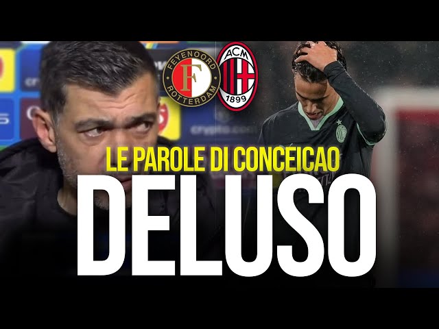 CONFERENZA SERGIO CONCEICAO post Feyenoord-Milan 1-0: "Sono DELUSO, mancata AGGRESSIVITA'"