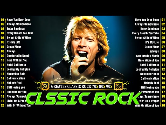 Classic Rock Songs 70s 80s 90s Full Album - Queen, Eagles, Pink Floyd, Def Leppard, Bon Jovi, ACDC