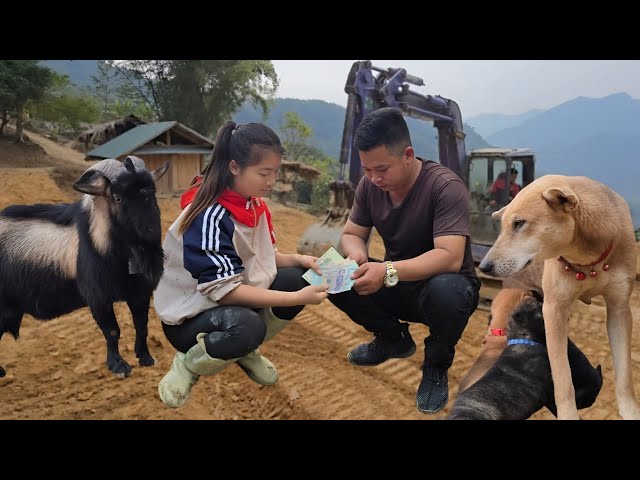 The Vietnamese girl has completed the process of expanding her farm with smart dogs - ha thi muon