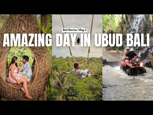 Amazing Day in Ubud, Bali ATV Ride, Bali Swing & Shopping at Ubud Market!