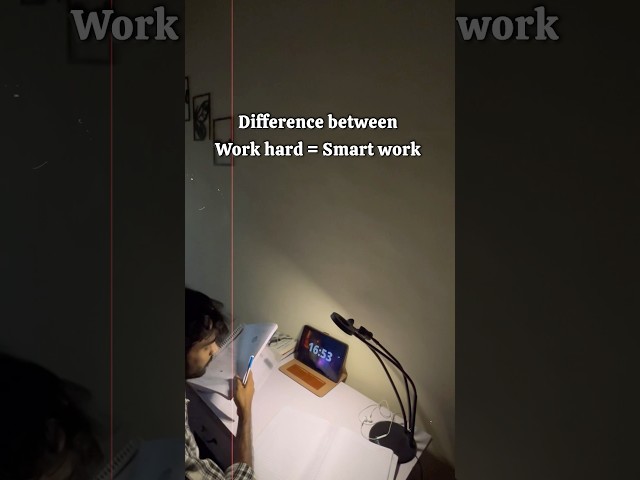 Difference between work and smart work 🔥 | Study motivation | #neet #ias#motivation #study