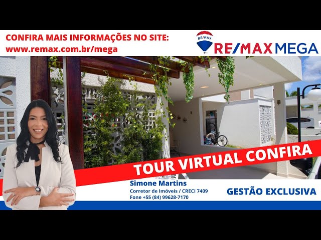 Tour virtual 360 Casa para venda em Condomínio fechado em Parque das Árvores, Parnamirim/RN.