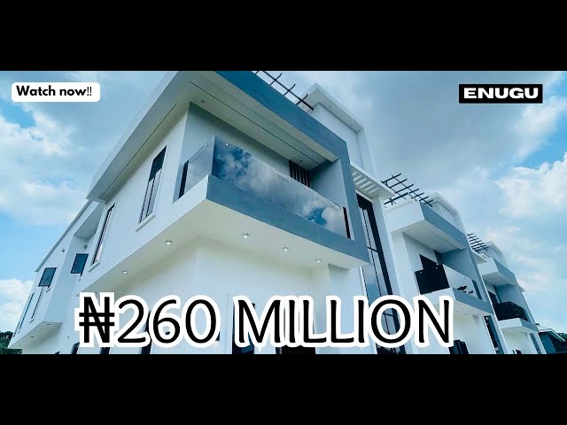 Video tour: 4 bedroom luxury Duplex for sale in Enugu | Secured Estate | houses for sale in Enugu.