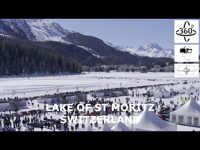 The frozen Swiss lake