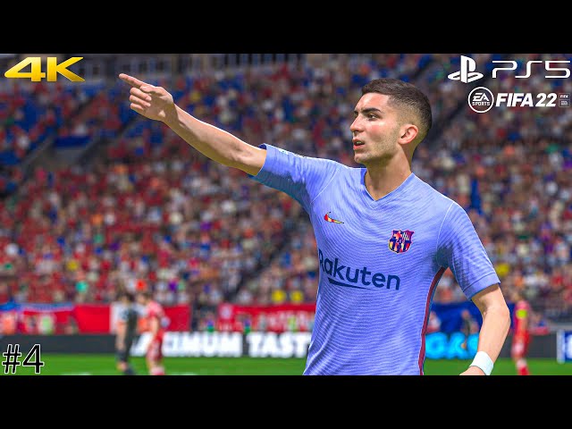 FIFA 22 PS5 - Barcelona Career Mode #4 Vs Bayern Munich Ft. Auba, Torres, Depay, - UCL - 4K HDR