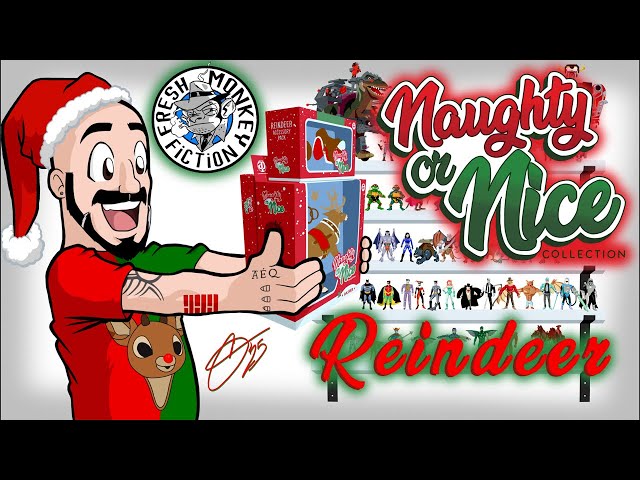 TENIME’s Toys!! Fresh Monkey Fiction Naughty or Nice 9 Tiny Reindeer & Saddle and Reins Review