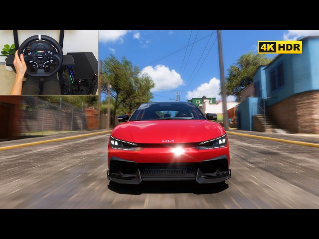 900HP KIA EV6 GT 2023 |FORZA HORIZON 5|STEERING WHEEL GAMEPLAY