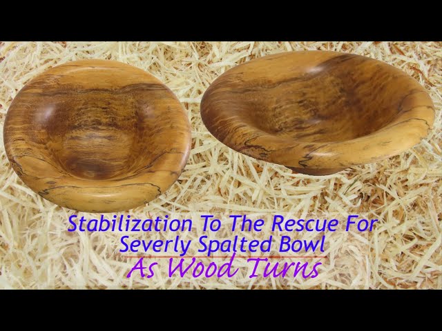 Stabilization To The Rescue For Severely Spalted Bowl