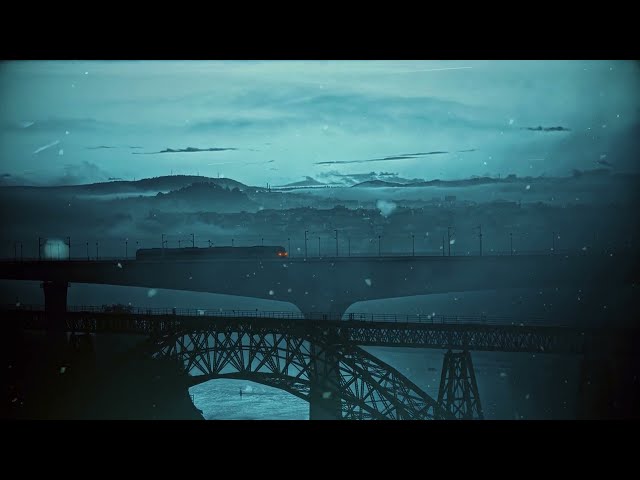 Porto Bridge Portugal Snowfall Snow in Portugal #snow #portugal #portugalsnow #slog #colourgrade